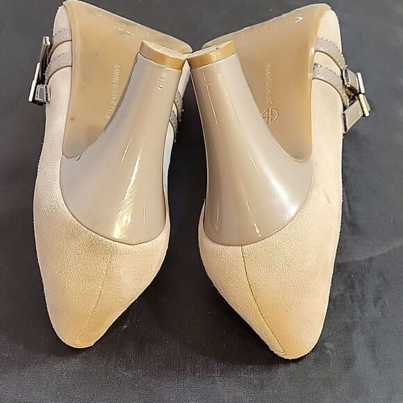 GIANI BERNINI MEMORY FOAM SUEDE ROUND TOE MARY JANE PUMP SHOES - Picture 13 of 16